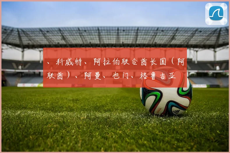 、科威特、阿拉伯联合酋长国（阿联酋）、阿曼、也门、格鲁吉亚
